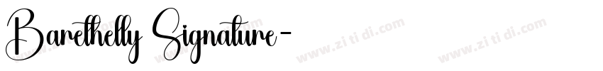 Barethelly Signature字体转换